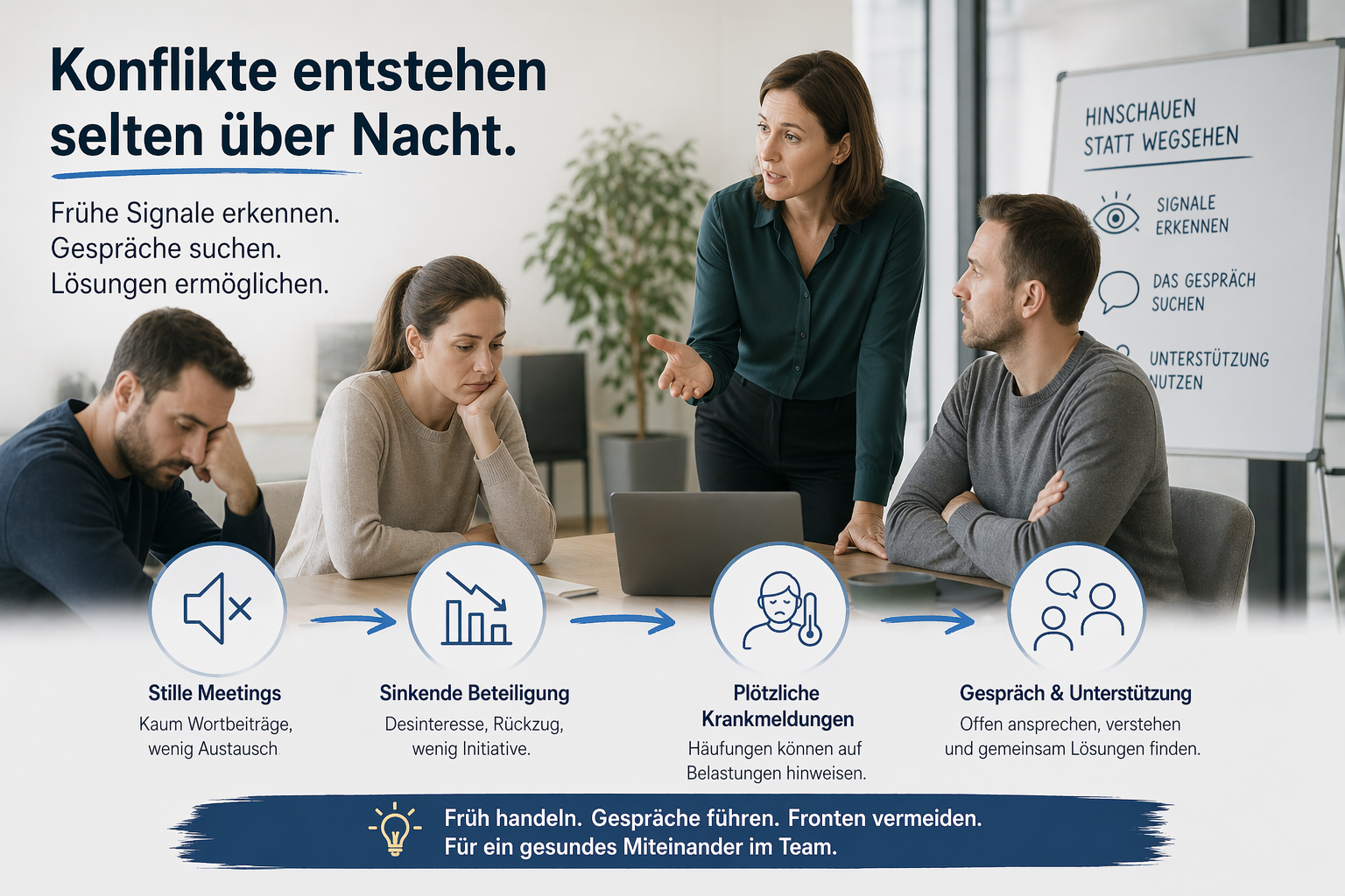 Konflikte im Team früh erkennen